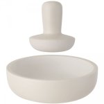 Mortier berghoff en grand format 17cm en grès blanc collection leo + pilon fourni Mortier berghoff en grand format 17cm en grès blanc collection leo + pilon fourni