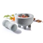 Mortier avec pieds gefu crunchy + pilon tout en granit Mortier avec pieds gefu crunchy + pilon tout en granit