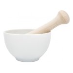 Mortier + pilon kai porcelaine et bois