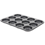 Moule 12 mini savarins de buyer en acier anti - adhsif