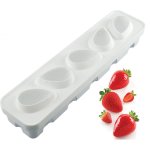 Moule 3d silicone en forme de fraise Moule 3d silicone en forme de fraise