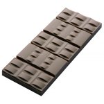 Moule pour 6 tablettes de chocolat motif chane en polycarbonate