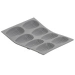Moule pour 8 ou 9 madeleines de buyer elastomoule en silicone Moule pour 8 ou 9 madeleines de buyer elastomoule en silicone