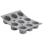 Moule pour 9 ou 15 mini muffins de buyer elastomoule en silicone Moule pour 9 ou 15 mini muffins de buyer elastomoule en silicone