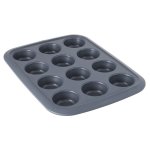 Moule berghoff gem pour 12 cupcakes 6, 5cm tout acier carbone