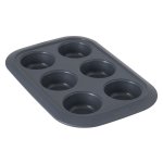 Moule berghoff gem 6 cupcakes 6, 5cm acier carbone antiadhsif