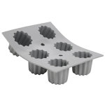 Moule pour cannelés bordelais de buyer elastomoule 6 ou 8 empreintes Moule pour cannelés bordelais de buyer elastomoule 6 ou 8 empreintes