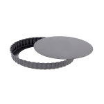 Moule pour faire des tartes de buyer en acier à fond amovible bord droit cannelé Moule pour faire des tartes de buyer en acier à fond amovible bord droit cannelé