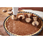 Moule pour faire des tartes de buyer en acier  fond amovible bord droit cannel