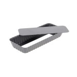 Moule pour faire des tartes rectangulaire de buyer en acier  fond amovible