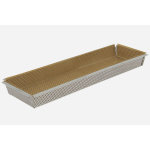 Moule avec un fond amovible pour faire des tartes rectangulaire de buyer en inox