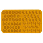 Moule professionnel en silicone d�cor feuilles
