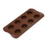 Moule en silicone 8 chocolats fleuris