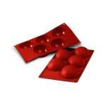 Moule silicone silicon flex 5 semi sphères dimensions 300x175mm Moule silicone silicon flex 5 semi sphères dimensions 300x175mm