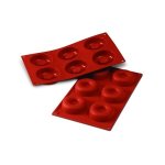 Moule silicone silicon flex 6 savarins 7. 2cm dimensions 300x175mm