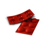 Moule silicone silicon flex 6 semi sphères dimensions 300x175mm Moule silicone silicon flex 6 semi sphères dimensions 300x175mm