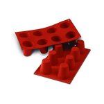 Moule silicone silicon flex 8 babas dimensions plaque 300x175mm