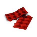 Moule silicone silicon flex 8 caissettes forme ovale dimensions 300x175mm Moule silicone silicon flex 8 caissettes forme ovale dimensions 300x175mm