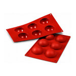 Moule silicone silicon flex 8 semi sph�res dimensions 300x175mm 6cm de diam�tre