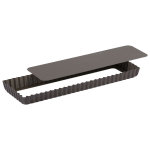 Moule à tarte rectangulaire gobel fond mobile 35x11x2, 5cm Moule à tarte rectangulaire gobel fond mobile 35x11x2, 5cm