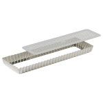 Moule  tarte rectangulaire gobel fond mobile 35x11x2, 5cm