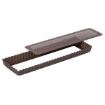 Moule  tarte rectangulaire gobel fond mobile perfor 35x11x2, 5cm