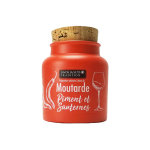 Moutarde parfumée au piment d'espelette et au sauternes savor&sens - 110g Moutarde parfumée au piment d'espelette et au sauternes savor&sens - 110g