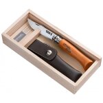 Opinel classique n08 carbone dans sa boite de prsentation et tui