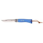 Opinel n�7 acidul� manche en charme azur + cordon d'attache