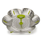 Panier pour cuisson à la vapeur joseph joseph bloom steel en acier inox et silicone Panier pour cuisson à la vapeur joseph joseph bloom steel en acier inox et silicone