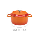 Petite cocotte agnelli slowcook en fonte émaillée avec couvercle Petite cocotte agnelli slowcook en fonte émaillée avec couvercle