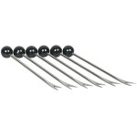 Piques pour escargots en acier inox par 6 Piques pour escargots en acier inox par 6
