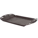Plancha grill en fonte d'aluminium 48 x 28 x 4. 7 cm faon pierre induction pradel excellence premium ...