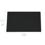 Planche à découper hd500 coloris noir haccp avec fixations Planche à découper hd500 coloris noir haccp avec fixations