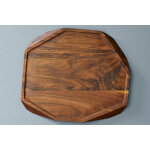 Planche pour dcouper noyer artisanale et haut de gamme avec rigole