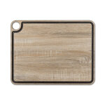 Planche � d�couper avec rigole en fibres de cellulose / r�sine design bois arcos