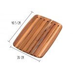 Planche spciale pains teak haus 40. 5x28cm + rainures