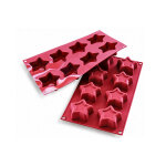 Plaque 6 �toiles moule silicone silikomart