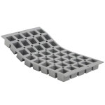 Plaque pour faire 40 mini - cubes de buyer elastomoule en mousse de silicone