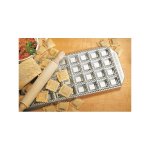 Plaque imperia 36 raviolis carrs + rouleau en bois