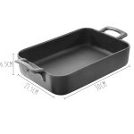 Plat pour la cuisson au four revol belle cuisine 30x21, 5cm en porcelaine effet fonte