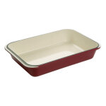Plat fonte �maill�e � r�tir - 40x25x7cm