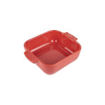 Plat  four cramique carr 13cm rouge peugeot appolia