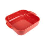 Plat  four cramique carr 22, 5cm rouge peugeot appolia
