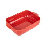 Plat  four cramique rectangle 20cm rouge peugeot appolia