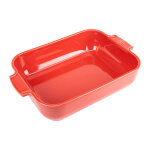 Plat  four cramique rectangle 26cm rouge peugeot appolia