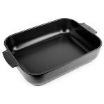 Plat  four cramique rectangle 40cm noir peugeot appolia