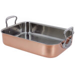 Plat à rôtir inocuivre de buyer en cuivre inox 41x27, 5x13, 3cm Plat à rôtir inocuivre de buyer en cuivre inox 41x27, 5x13, 3cm