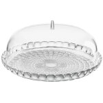 Plat de service � g�teau 36cm guzzini tiffany transparent