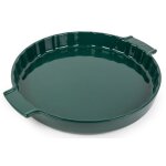 Plat pour tarte en céramique vert forêt 30cm modèle appolia peugeot Plat pour tarte en céramique vert forêt 30cm modèle appolia peugeot